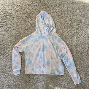 Danskin Women’s Pink/Blue/White Tie Dye Hoodie Sz M